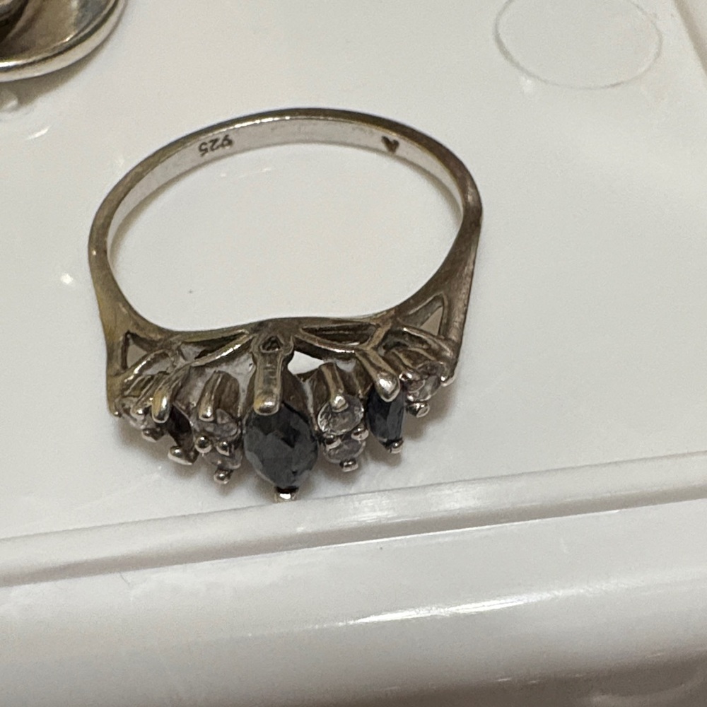 Five Stack Sterling Silver Ring 925 All Women's R… - image 5